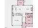 Detailed floor plan showcasing the layout of the first floor including kitchen, gathering area, and garage at 1125 Sun Springs Rd, Wake Forest, NC 27587
