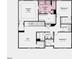 Second floor plan highlighting bedroom layouts, owner's suite, bathrooms, and laundry room at 1125 Sun Springs Rd, Wake Forest, NC 27587
