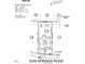 Detailed plot plan showing the property lines, setbacks, and location of the house on the lot at 1125 Sun Springs Rd, Wake Forest, NC 27587