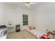 Cozy bedroom with carpet and a playful, whimsical decor at 1176 Stoney Mountain Rd, Rougemont, NC 27572