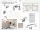 Secondary bathroom design with vanity, flooring and shower fixture selections at 1720 Bright Lantern Way, Wendell, NC 27591