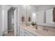 Stylish bathroom featuring double sinks, modern fixtures, and ample counter space at 1733 Birdhaven Ln # 2217, Wendell, NC 27591
