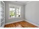 Well-lit office space with hardwood floors and a window that offers pleasant views of the neighborhood at 1733 Birdhaven Ln # 2217, Wendell, NC 27591