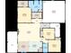 Detailed floor plan showcasing the layout of the home, including room dimensions and square footage at 186 N Ashe Ave, Dunn, NC 28334