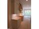 Bright kitchen features new cabinets and counter tops, and a modern light fixture at 2590 Silas Peak Ln, Apex, NC 27523