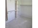 A large walk-in closet is under construction with built-in shelves for ample storage at 2590 Silas Peak Ln, Apex, NC 27523