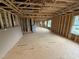Unfinished home interior showing exposed framing, with lots of natural light at 3017 Dog Rose Dr # 169, Durham, NC 27703