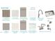 Image showing a variety of hardware and flooring selections for a new home construction at 33 Celtic Ln, Lillington, NC 27546