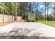 Backyard basketball court near the house at 3612 Griffice Mill Rd, Raleigh, NC 27610