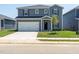Charming two-story home with a two-car garage, manicured lawn, and inviting front entrance at 640 White Birch Ln, Angier, NC 27501