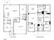 Detailed floor plan showcasing the layout of the first and second floors, including the kitchen, bedrooms, and living spaces at 640 White Birch Ln, Angier, NC 27501
