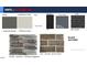 Exterior materials scheme featuring siding, trim, shutters, roofing, stone and gutters at 641 White Birch Ln, Angier, NC 27501
