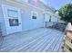 The back deck looks out from the back of the home at 668 Surl Mount Tirzah Rd, Timberlake, NC 27583