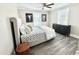 Bright bedroom with ceiling fan, modern furnishings and plenty of natural light at 668 Surl Mount Tirzah Rd, Timberlake, NC 27583