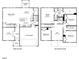Detailed floor plan showcasing the layout of the first and second floors with labeled rooms at 741 Deschutes Dr, Garner, NC 27529
