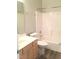 Bathroom with a bathtub and shower combination, plus a sink and vanity at 113 Conner Dr # 203, Chapel Hill, NC 27514
