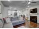 Open concept living room and kitchen at 124 Shale Creek Dr, Durham, NC 27703