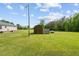 Green grassy backyard at 1510 Asbury Church Rd, Sanford, NC 27330