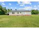 Spacious backyard, patio, and a carport at 1510 Asbury Church Rd, Sanford, NC 27330