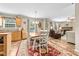 Inviting dining area with kitchen and living area offers an open layout at 1510 Asbury Church Rd, Sanford, NC 27330