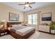 This bedroom boasts a cozy bed, stylish furniture, and a well-lit ambiance, perfect for relaxation and rest at 1910 Morehead Hill Ct, Durham, NC 27703