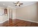 Open living area with hardwood floors, perfect for entertaining at 1910 Morehead Hill Ct, Durham, NC 27703