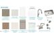 Selection of Kitchen and Bathroom finishes including LVP flooring, Quartz countertops, and stainless steel hardware at 203 Great Smoky Pl, Lillington, NC 27546