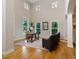Bright office with hardwood floors, natural light, and comfortable seating at 211 Page St, Morrisville, NC 27560