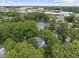 An aerial view showcases the property's prime location within a vibrant city, surrounded by lush greenery and city life at 223 Hawthorne Rd, Raleigh, NC 27605