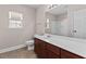 Bathroom featuring a vanity with a modern sink, and a mirror above at 3002 Remington Oaks Cir, Cary, NC 27519