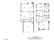 Home floor plan showing layout of kitchen, living room, bedrooms, and garage at 3002 Remington Oaks Cir, Cary, NC 27519