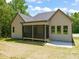 The back exterior shows a screened in porch and a well maintained yard at 310 Pilot Ridge Rd, Zebulon, NC 27597