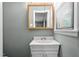 Bathroom with a white vanity and medicine cabinet at 401 Crestview Dr Dr, Durham, NC 27712