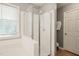 Bathroom featuring a glass-enclosed shower at 4969 Royal Adelaide Way, Raleigh, NC 27604