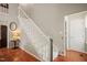 Staircase in the house showcasing the layout of the home and the open space at 4969 Royal Adelaide Way, Raleigh, NC 27604