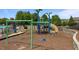 Community playground with swings and climbing area, surrounded by mulch at 520 Austin View Blvd, Wake Forest, NC 27587