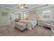 Open floorplan of a main bedroom featuring a comfortable sitting room and neutral decor at 528 Brycewood Dr, Burlington, NC 27215