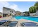 Inviting backyard pool with gazebo, patio, and solar panels on the house at 528 Brycewood Dr, Burlington, NC 27215