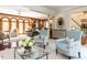 Bright living room with French doors, stylish decor and beautiful hardwood floors at 5420 Deer Forest Trl, Raleigh, NC 27614