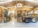 A spacious workshop with high ceilings and ample lighting is perfect for projects at 5420 Deer Forest Trl, Raleigh, NC 27614