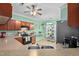 Bright kitchen with stainless steel appliances, ample countertop space, and a window view at 6001 Winterpointe Ln # 102, Raleigh, NC 27606