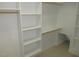 This spacious closet features built-in shelving and hanging storage at 6673 Nc 96 W Hwy, Youngsville, NC 27596