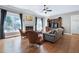 Inviting living room showcases a fireplace, hardwood floors, and comfortable seating at 754 Olde Thompson Creek Ct Rd, Apex, NC 27523