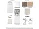 Image highlighting the flat panel white cabinets and subway tile backsplash at 832 Old Tarboro Rd, Wendell, NC 27591
