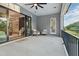 Inviting covered patio with stylish seating, perfect for relaxation and outdoor enjoyment at 833 Dunleigh Dr, Burlington, NC 27215