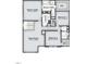 Detailed second-floor plan showing the layout of the owner's suite, bedrooms, game room, and laundry at 1038 Beacon Hill Rd # 46, Lillington, NC 27546