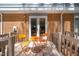 Cozy back deck featuring outdoor seating, ideal for quiet relaxation or conversation at 104 Old Cooper Sq # Bldg J 3, Chapel Hill, NC 27517