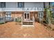 Backyard with deck and nearby patio seating at 104 Old Cooper Sq # Bldg J 3, Chapel Hill, NC 27517