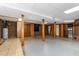 Spacious basement with brick walls, and a cozy atmosphere at 1303 Cherry Dr, Burlington, NC 27215