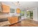 Kitchen with stainless steel appliances and granite countertops, perfect for cooking at 203 Downing Bluff Dr, Morrisville, NC 27560